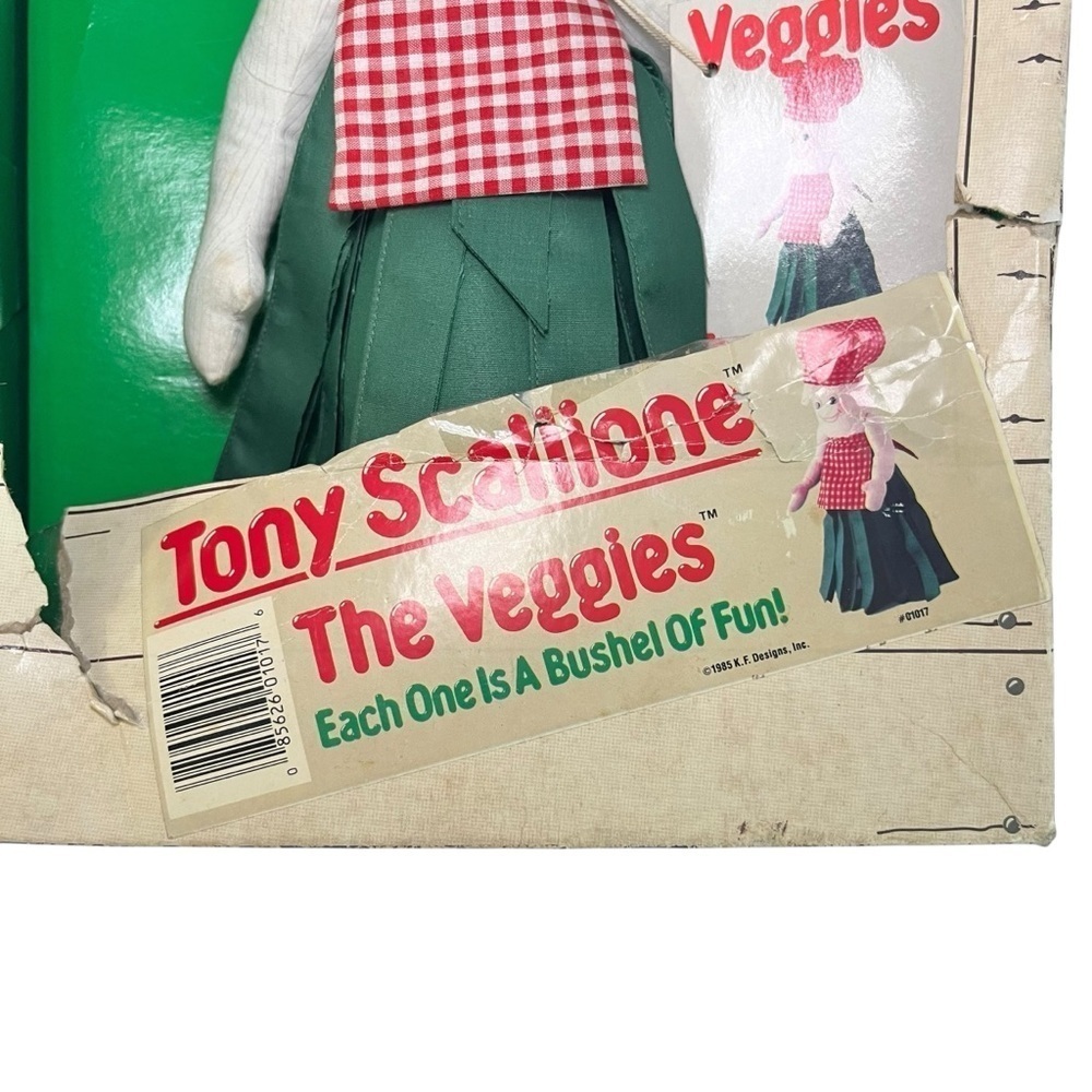 🌽 Vintage 1985 Tony Scallione “The Veggies” Plush Doll with Box - Picture 8 of 16